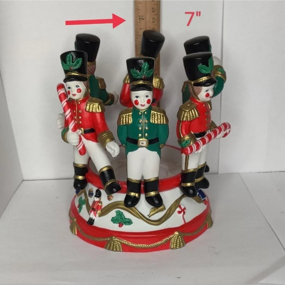 Vintage PartyLite Soldier Drummer Boy‎ Nutcracker Christmas Pillar Candle Holder